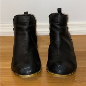 Lucky Brand: Basel Leather Flat Booties
